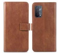 Coque pour Oppo A74 (5G),Oppo A54 (5G) Similicuir Marron