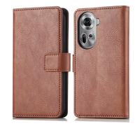 Coque pour Oppo Reno 11 F Similicuir Marron