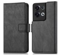 Coque pour Oppo Reno 8 Pro 5G Similicuir Noir