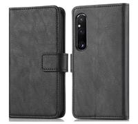 Coque pour Sony Xperia 1 V Similicuir Noir