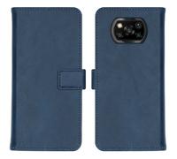 Coque pour Xiaomi Poco X3 Pro,Xiaomi Poco X3 Similicuir Bleu foncé