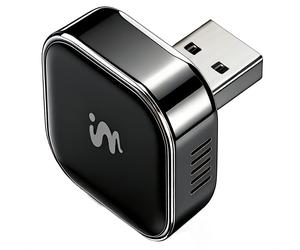 imoshion imoshion Mini Adapteur voiture 2-en-1 CarPlay et Android Auto sans fil Noir Noir