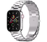imoshion Bracelet en acier pour Apple Watch Series 1 á 10 / SE / Ultra (2) (44/45/46/49 mm) - Argent