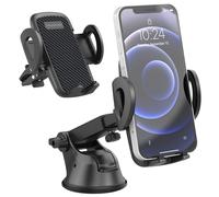 imoshion imoshion Support de téléphone 3-in-1 pour voiture Rotatif à 360° Universel Tableau de bord / Pare-brise / Grille de ventilation Noir Noir