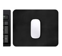 imoshion Tapis de souris - Tapis de souris en similicuir - 21 x 26 cm - Noir