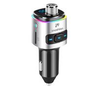 imoshion Transmetteur FM Bluetooth pour Voiture - avec port de charge USB-C Power Delivery - Noir / Argent