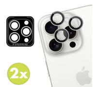imoshion Lot de 2 protections d'objectif de caméra pour Apple iPhone 15 Pro / 15 Pro Max - White Titanium