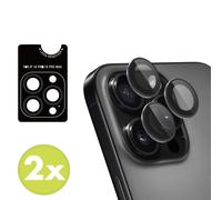 imoshion imoshion Lot de 2 protections d'objectif de caméra iPhone 16 Pro / 16 Pro Max Noir / Titanium Noir