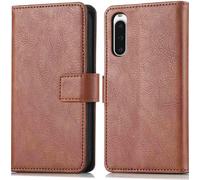 Coque pour Sony Xperia 10 V Similicuir Marron