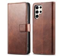 imoshion Luxe Bookcase voor de Samsung Galaxy S23 Ultra - Donkerbruin