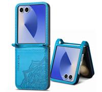 imoshion Mandala Bookcase pour Samsung Galaxy Z Flip 7 - Turquoise