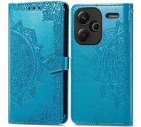imoshion Mandala Bookcase voor de Xiaomi Redmi Note 13 Pro Plus (5G) - Turquoise