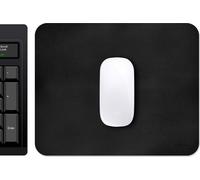 imoshion Tapis de souris - Tapis de souris en similicuir - 21 x 26 cm - Noir
