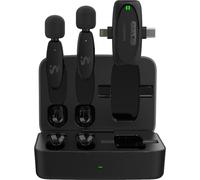 imoshion MultiMic Duo Pack microphone avec étui de chargement - Microphone à pince - Sans fil - 3,5 mm AUX / USB-C / Lightning