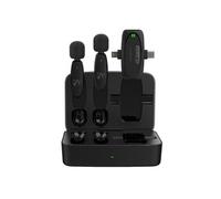 imoshion MultiMic Pack Duo Microphone avec Boîtier de Charge - Microphone à Cravate - Sans fil - 3,5 mm AUX / USB-C / Lightning