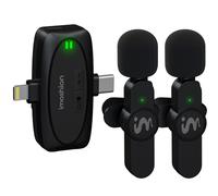 imoshion Pack Duo Microphone pour téléphone - Micro cravate - Sans fil - Bluetooth / Lightning / USB-C