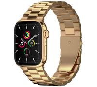 imoshion Bracelet en acier pour Apple Watch Series 1 á 10 / SE / Ultra (2) (44/45/46/49 mm) - Dorée