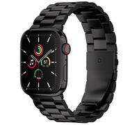imoshion Bracelet en acier pour Apple Watch Series 1 á 10 / SE / Ultra (2) (44/45/46/49 mm) - Noir