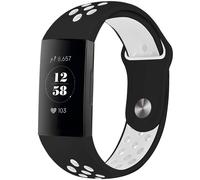 Bracelet Fitbit Charge 3,Fitbit Charge 4 imoshion Bracelet de sport en silicone avec bouton-pression rond sans épingle Noir G