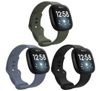 imoshion Pr338 pour Fitbit Versa 4 / 3 / Sense (2) - Noir / Vert / Bleu