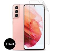 pour Samsung Galaxy S21 Phone Screenprotector Protection d'écran Film 3 pack Transparent