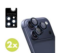 imoshion Protection d'objectif d'appareil photo (pack de 2) pour Apple iPhone 17 Pro / 17 Pro Max - Bleu Foncé
