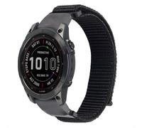 imoshion imoshion QuickFit® Bracelet en nylon Garmin Watch | connexion 22 mm Noir Noir