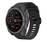 imoshion QuickFit® Bracelet en silicone Stripe pour Garmin Watch | Fixation 26 mm - Noir