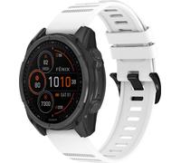 imoshion QuickFit® Stripe Bracelet en silicone pour la Garmin Watch | Connecteur 22 mm - Blanc