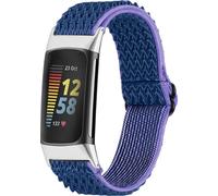 imoshion Sangle élastique en nylon pour le Fitbit Charge 5 - Bleu foncé