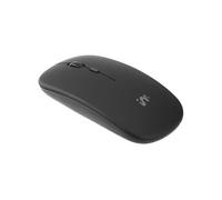 imoshion Souris sans fil - Souris d'ordinateur rechargeable + adaptateur USB-A 2,4G - Noir