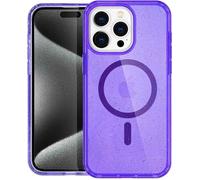imoshion Sparkle Backcover avec MagSafe pour iPhone 15 Pro Max - Violet pailleté