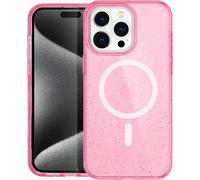 imoshion Sparkle Backcover avec MagSafe pour iPhone 15 Pro - Rose pailleté