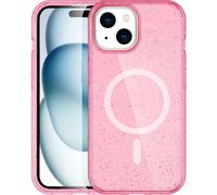 imoshion Sparkle Backcover avec MagSafe pour iPhone 15 - Rose pailleté