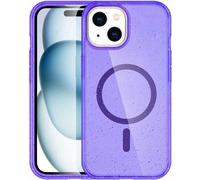 imoshion Sparkle Backcover avec MagSafe pour iPhone 15 - Violet pailleté