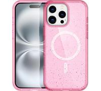 imoshion Sparkle Backcover avec MagSafe pour l'Apple iPhone 16 Pro - Rose pailleté