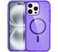 imoshion Sparkle Backcover avec MagSafe pour l'Apple iPhone 16 Pro - Violet pailleté