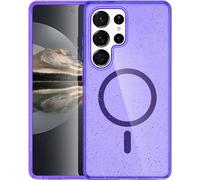 imoshion Sparkle Backcover avec MagSafe pour le Samsung Galaxy S24 Ultra - Violet pailleté
