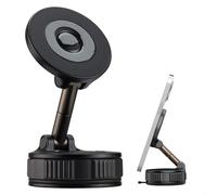 imoshion Support de téléphone pour voiture avec MagSafe - rotatif à 360° - avec ventouse - magnétique - universel - noir