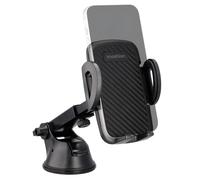 imoshion ? Support de téléphone pour voiture - Réglable - Universel - Carbone - Tableau de bord / pare-brise - Noir