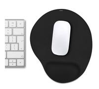 imoshion Tapis de souris ergonomique - Tapis de souris avec repose-poignet - 30 x 25 cm - Noir