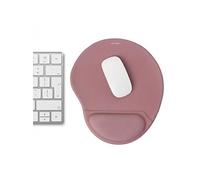 imoshion imoshion Tapis de souris ergonomique Tapis de souris avec repose-poignet 30 x 25 cm Vieux Rose Rose