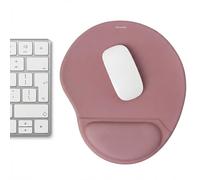 imoshion Tapis de souris ergonomique - Tapis de souris avec repose-poignet - 30 x 25 cm - Vieux rose