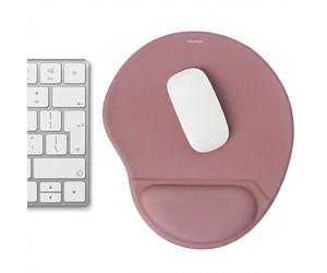 imoshion Tapis de souris ergonomique - Tapis de souris avec repose-poignet - 30 x 25 cm - Vieux rose