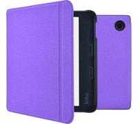 Coque Kobo Libra 2 imoshion Canvas Sleepcover Bookcase met stand imoshion Violet Violet