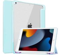 imoshion Trifold Hardcase Bookcase voor de Apple iPad 9 (2021) 10.2 inch / iPad 8 (2020) 10.2 inch / iPad 7 (2019) 10.2 inch - Lichtblauw