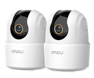 Imou 2.5K(4MP) Lot de 2 Caméras Surveillance WiFi Intérieur 360° Connectée