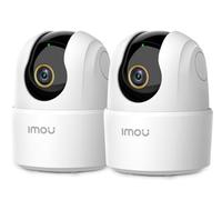 Imou 2.5K(4MP) Lot de 2 Caméras Surveillance WiFi Intérieur 360° Connectée | WiFi 2.4Ghz, Détection Humaine, Suivi Intelligent, Sirène, Audio Bidirectionnel,Mode Privé,Compatible Alexa pour Bébé/Animaux