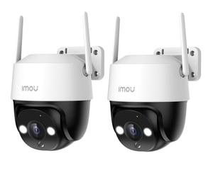 Imou 2K(3MP) Lot de 2 Caméra Surveillance WiFi Extérieur 360°, Caméra IP Exterieur WiFi PTZ, Vision Nocturne Couleur 30M, Détection de Personne AI, Suivi Intelligent, Étanche IP66,Audio Bidirectionnel
