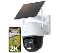 Imou 2K Caméra Surveillance WiFi Exterieure sans Fil Solaire, WiFi 2.4GHz